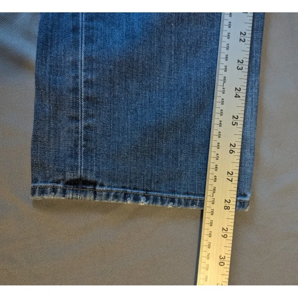 Lucky Brand Dylan Boyfriend Size 10/30 Women's Denim Jeans Made In USA Distress